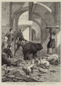 De oosterse kwestie, een schets in de straten van Constantinopel door Samuel Edmund Waller